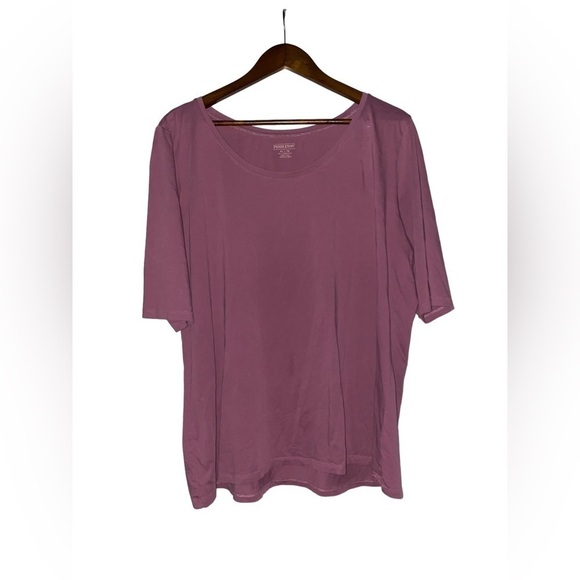Pendleton 100% Pima Cotton Round Neck Women Short Sleeve Tee Shirt XLT - Picture 1 of 7